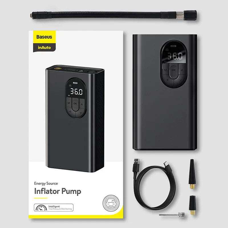 Baseus Portable Tire Inflator with LED Light