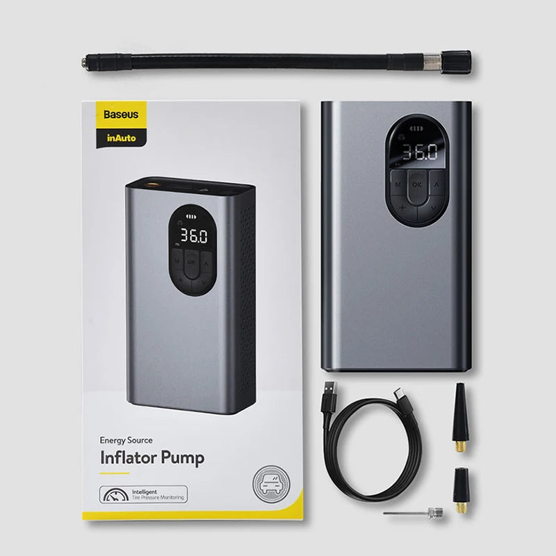 Baseus Portable Tire Inflator with LED Light
