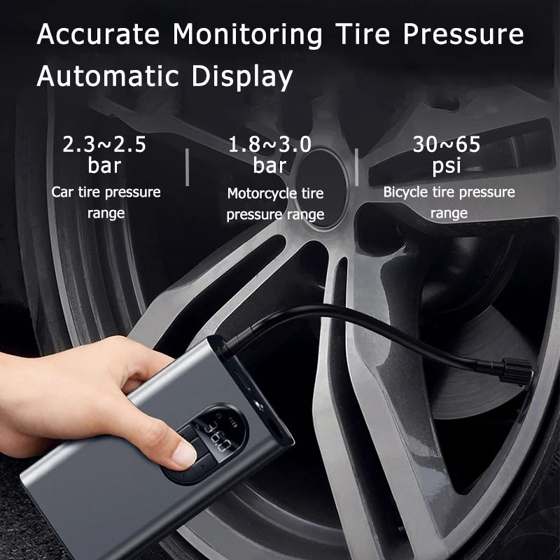 Baseus Portable Tire Inflator with LED Light