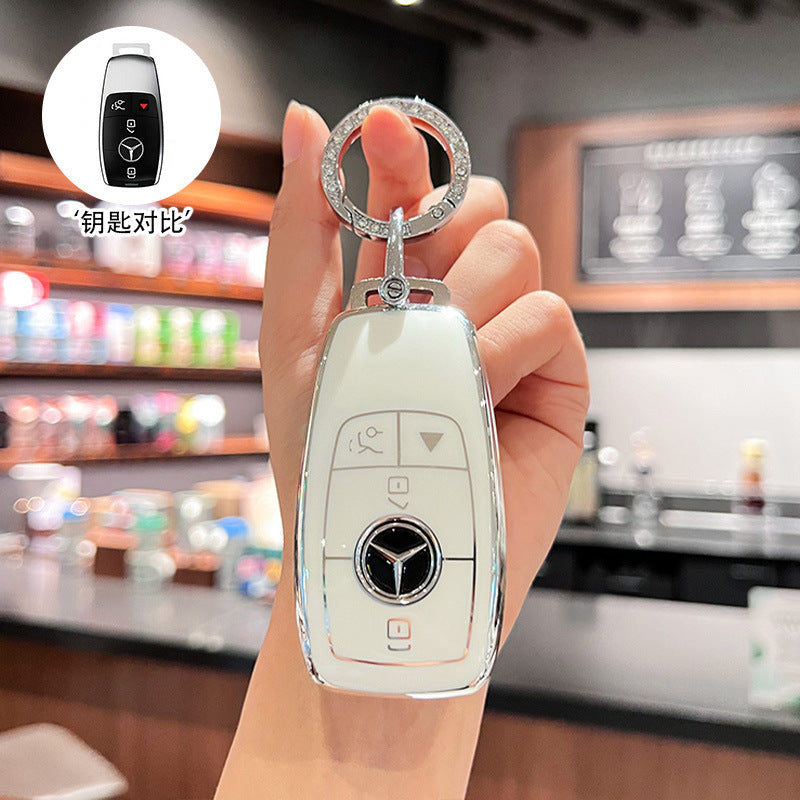 Suitable for Mercedes-Benz key cover GLS450 imported GLE350 high-end GLE450 coupe GLS400 car four 4 key shell