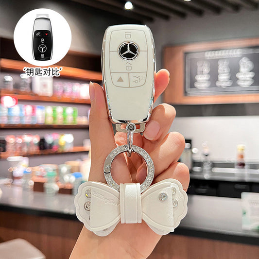 Suitable for Mercedes-Benz key cover GLS450 imported GLE350 high-end GLE450 coupe GLS400 car four 4 key shell