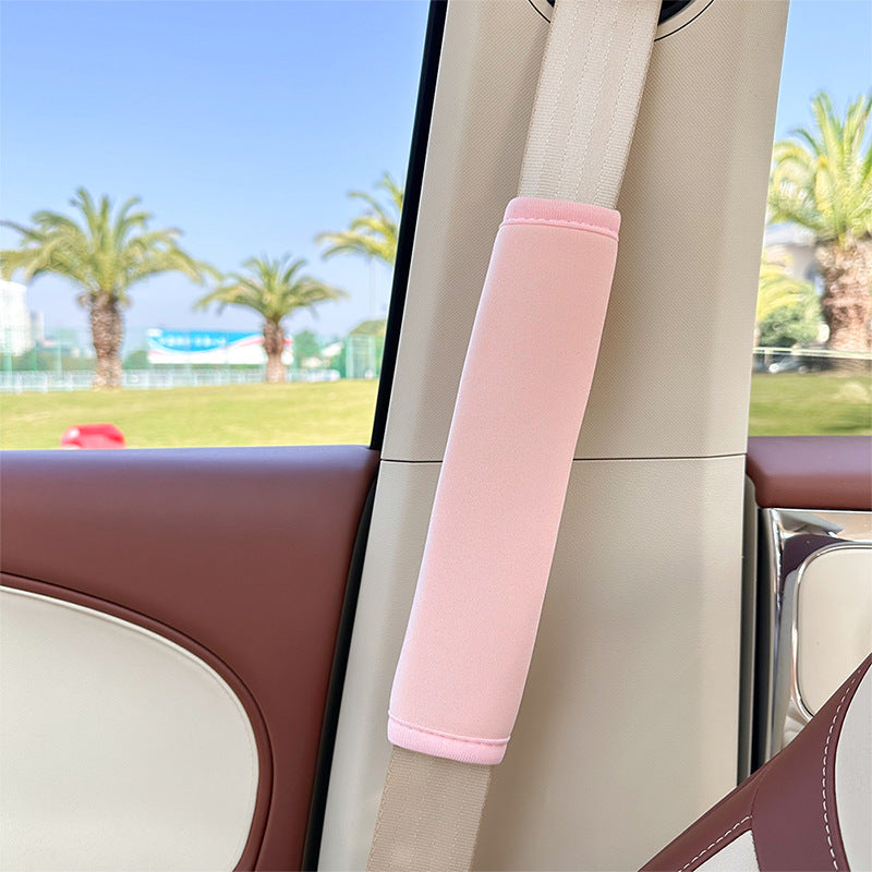 Car Kids Safety Belt Shoulder Protector, Cute Anti-Stranglehold Neck Protector, Baby Car Adjustment Fixed Limiter
