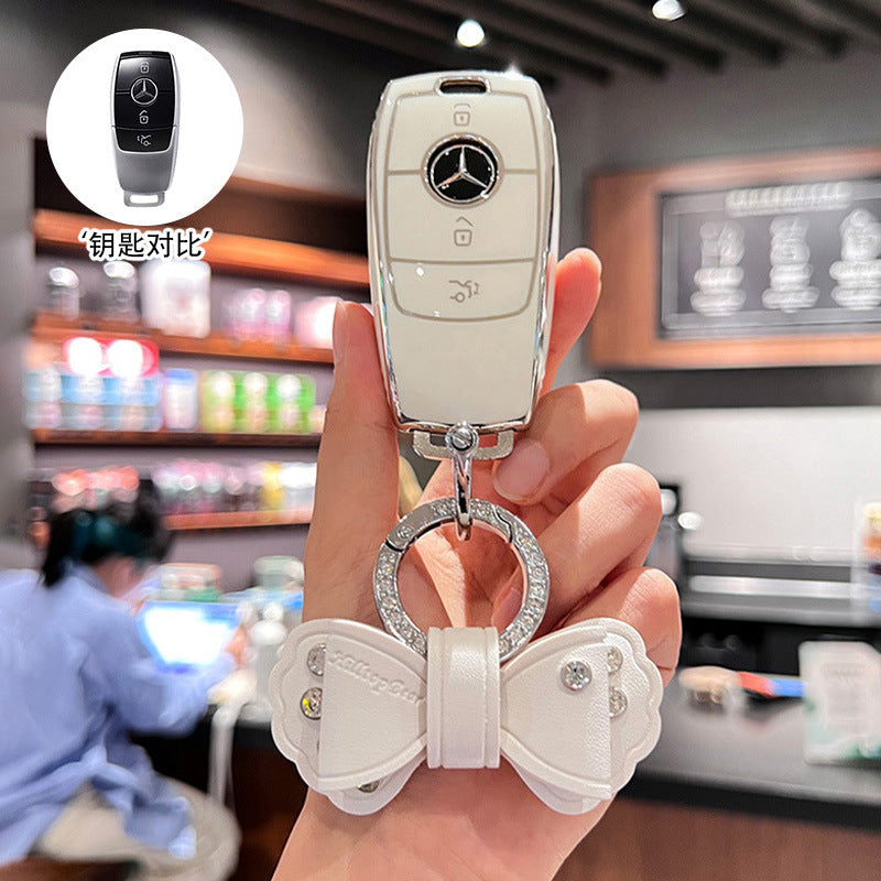 Suitable for Mercedes-Benz key cover GLS450 imported GLE350 high-end GLE450 coupe GLS400 car four 4 key shell