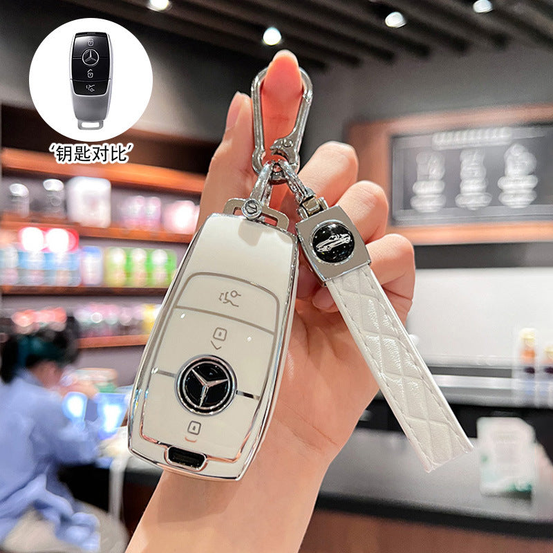 Suitable for Mercedes-Benz key cover GLS450 imported GLE350 high-end GLE450 coupe GLS400 car four 4 key shell