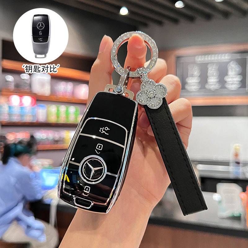 Suitable for Mercedes-Benz key cover GLS450 imported GLE350 high-end GLE450 coupe GLS400 car four 4 key shell