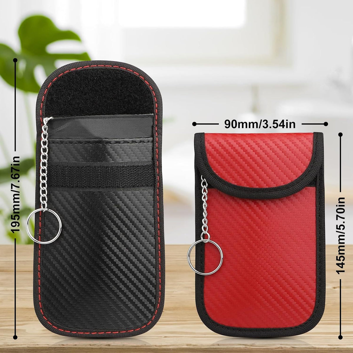 Cross-border new carbon fiber high-grade RFID anti-radiation mobile phone box shielding car key anti-theft box signal shielding