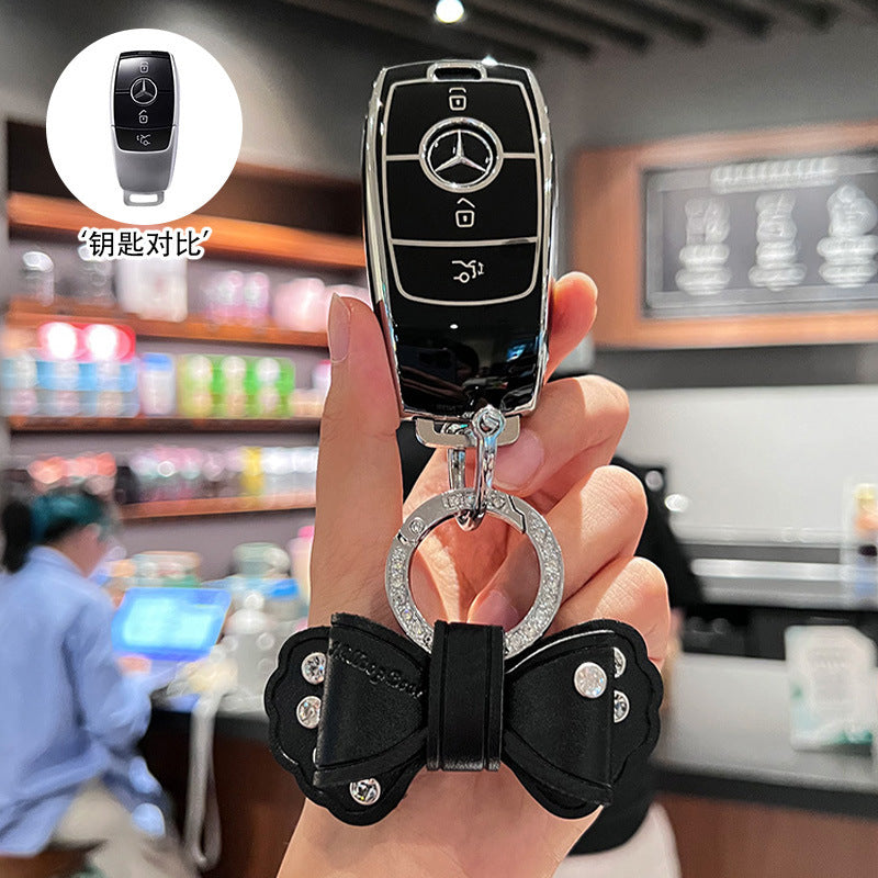 Suitable for Mercedes-Benz key cover GLS450 imported GLE350 high-end GLE450 coupe GLS400 car four 4 key shell