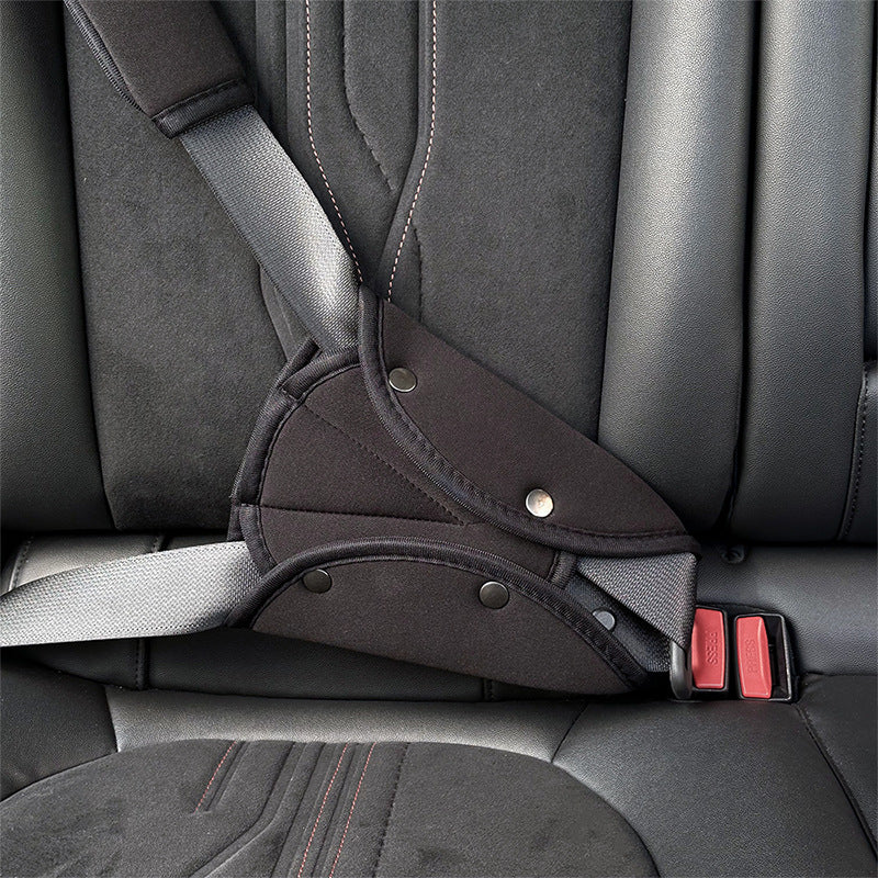 Car Kids Safety Belt Shoulder Protector, Cute Anti-Stranglehold Neck Protector, Baby Car Adjustment Fixed Limiter