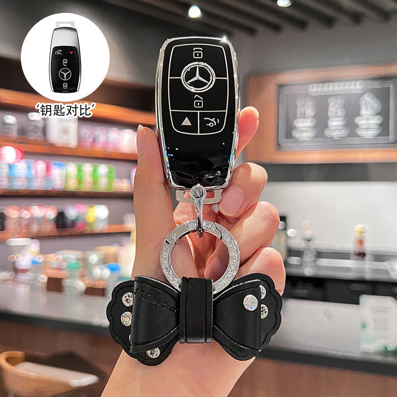 Suitable for Mercedes-Benz key cover GLS450 imported GLE350 high-end GLE450 coupe GLS400 car four 4 key shell