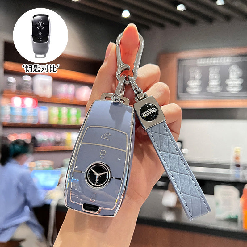 Suitable for Mercedes-Benz key cover GLS450 imported GLE350 high-end GLE450 coupe GLS400 car four 4 key shell