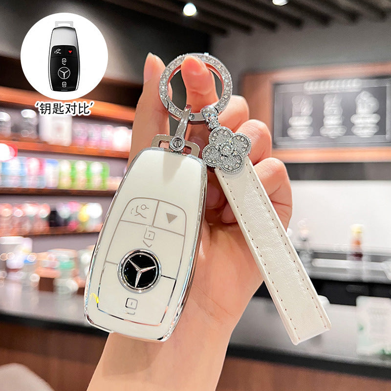 Suitable for Mercedes-Benz key cover GLS450 imported GLE350 high-end GLE450 coupe GLS400 car four 4 key shell