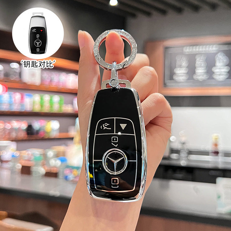 Suitable for Mercedes-Benz key cover GLS450 imported GLE350 high-end GLE450 coupe GLS400 car four 4 key shell