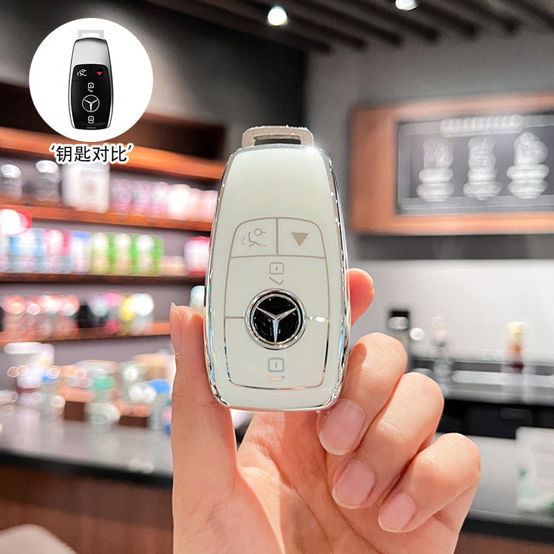 Suitable for Mercedes-Benz key cover GLS450 imported GLE350 high-end GLE450 coupe GLS400 car four 4 key shell
