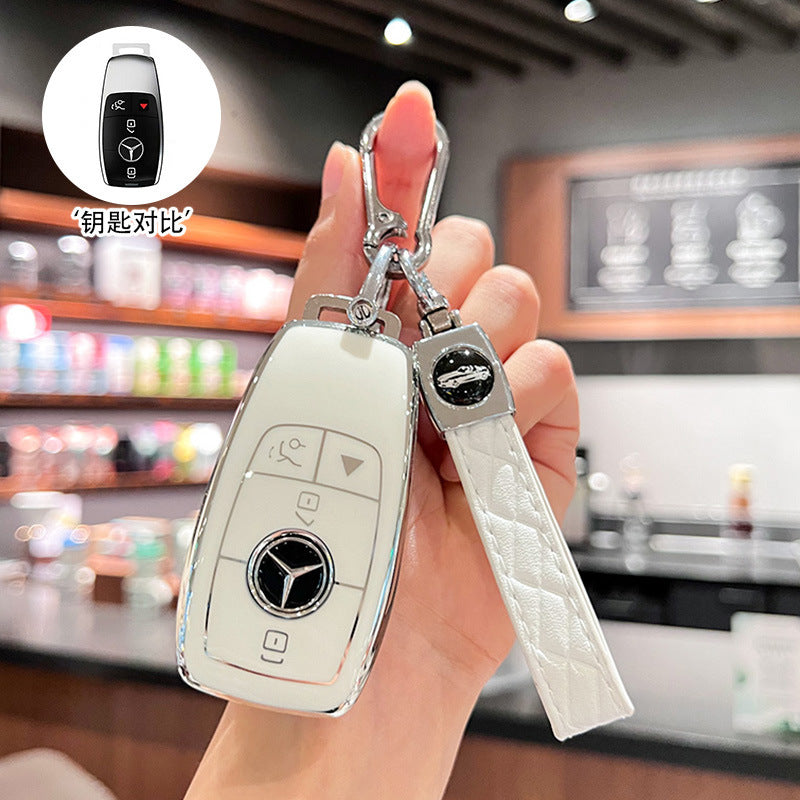 Suitable for Mercedes-Benz key cover GLS450 imported GLE350 high-end GLE450 coupe GLS400 car four 4 key shell