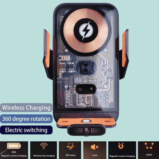 66W Wireless Car Phone Charger & Holder