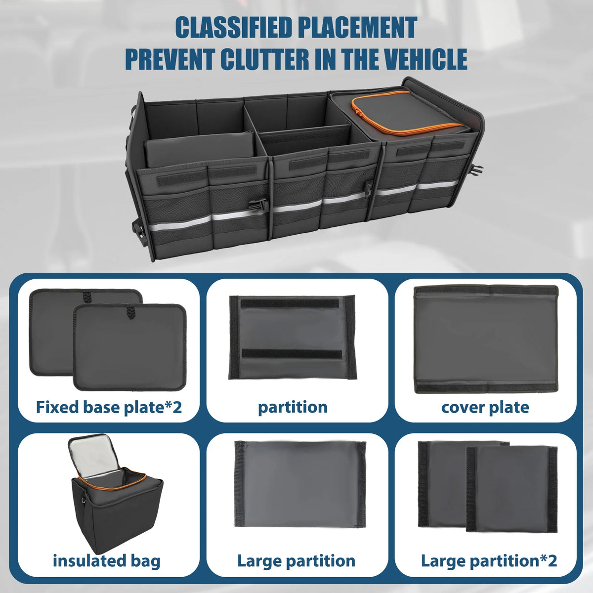 Foldable Car Trunk Storage Box