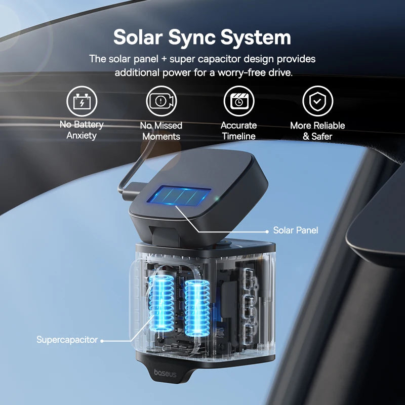 Baseus VD1 – 3K Front & Rear Dash Cam with GPS