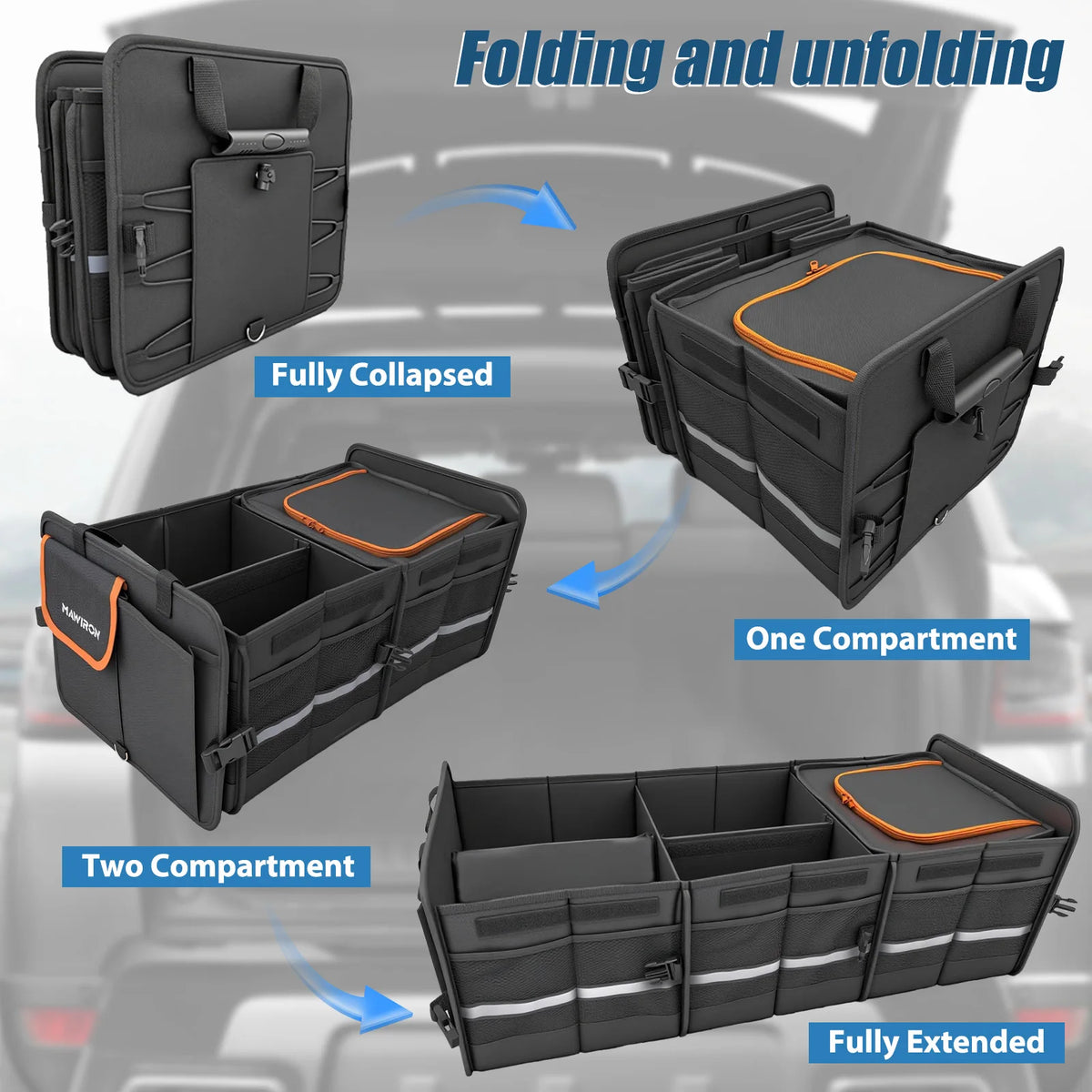 Foldable Car Trunk Storage Box