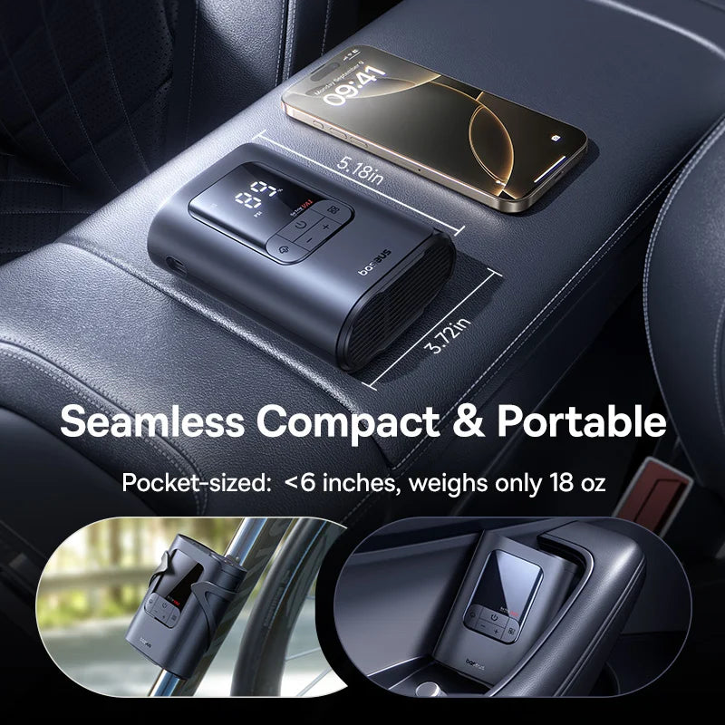 Baseus GoTrip VA1 Max – Cordless Portable Tire Inflator