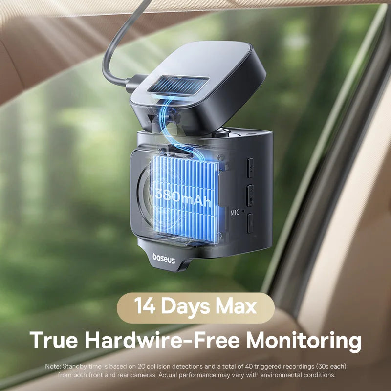 Baseus VD1 Pro – 4K Dual Dash Cam with GPS & Wi-Fi