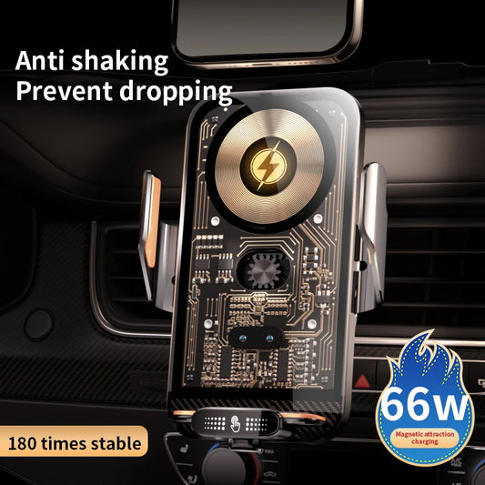 66W Wireless Car Phone Charger & Holder