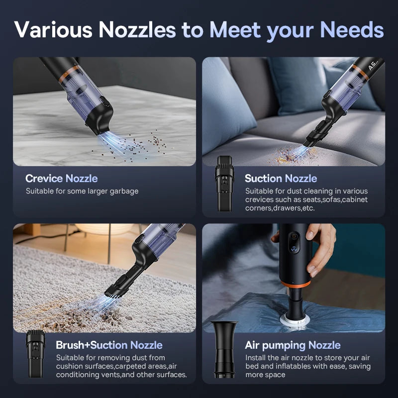 Baseus A5 – Cordless Car Vacuum & Air Blower
