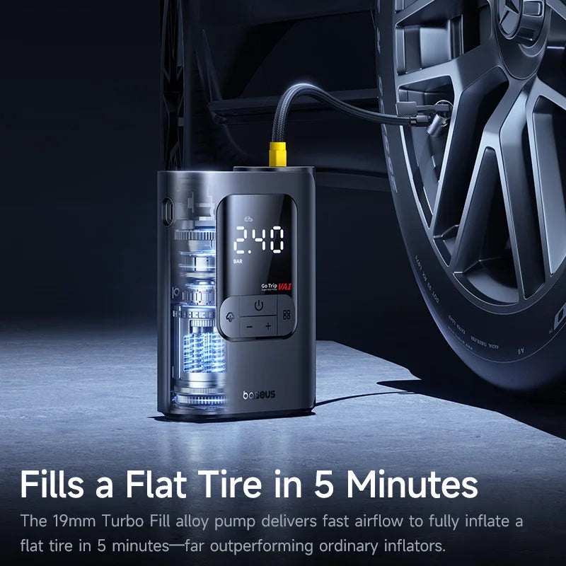 Baseus Wireless Tire Inflator – Portable Air Compressor