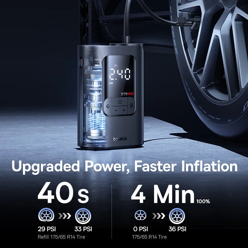 Baseus GoTrip VA1 Max – Cordless Portable Tire Inflator
