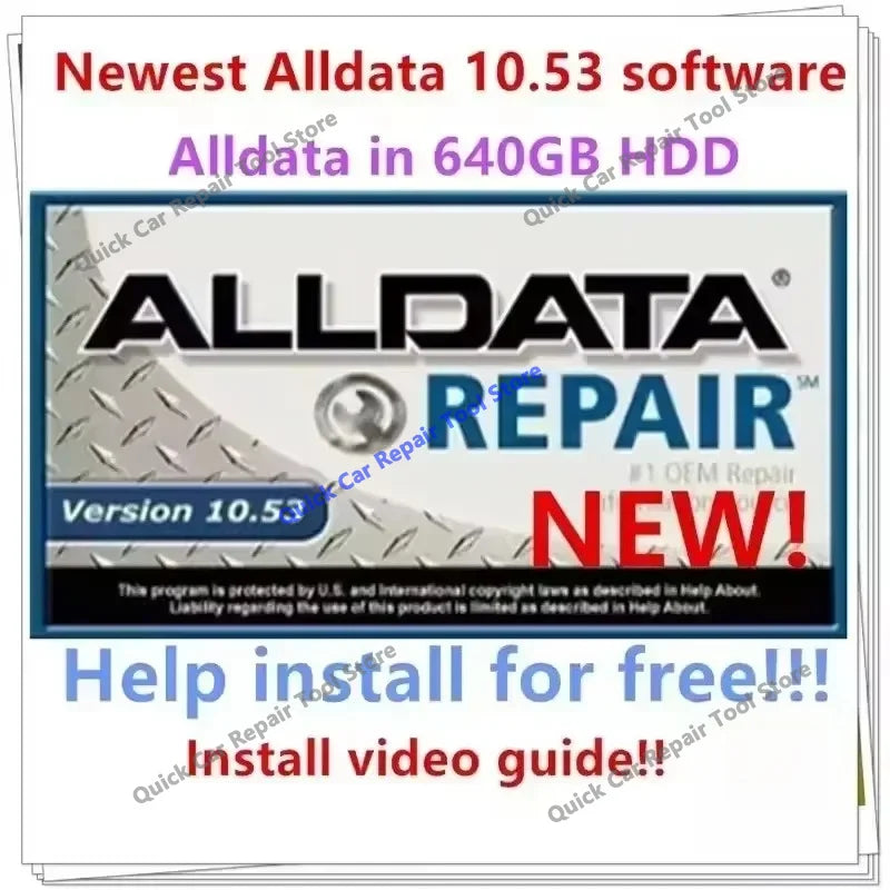 2026 hot new Alldata Repair auto repair software 10.53v All data car software with tech support for cars and trucks free install