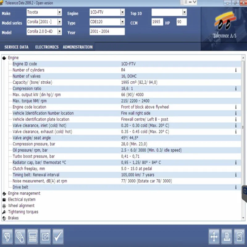 2021 Newest Tolerance Data 2009.2 Auto Repair Data with Free Keygen Unlimited Activator Software Car Repair Tool Diagnostic