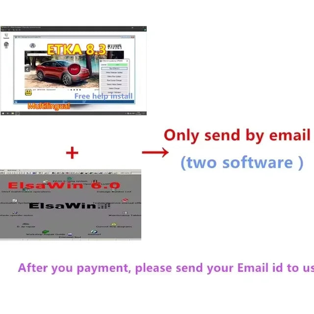 2026 Latest Car Repair Software Elsawin 6.0 Etka 8.3 Electronic Parts Catalog Elsa Win 6.0 For V-W For A-udi Car Software