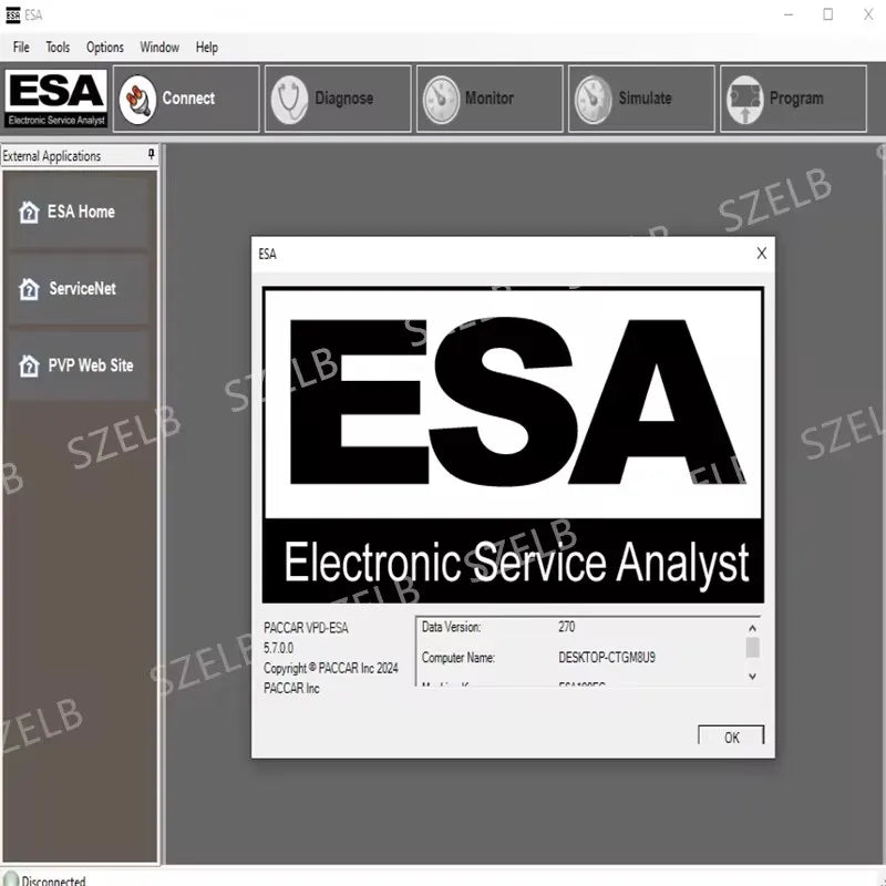 Paccar ESA 5.7 Electronic Service Analyst 5.7+SW Flash Files 2024+keygen UNLOCK for Paccar Free Installation
