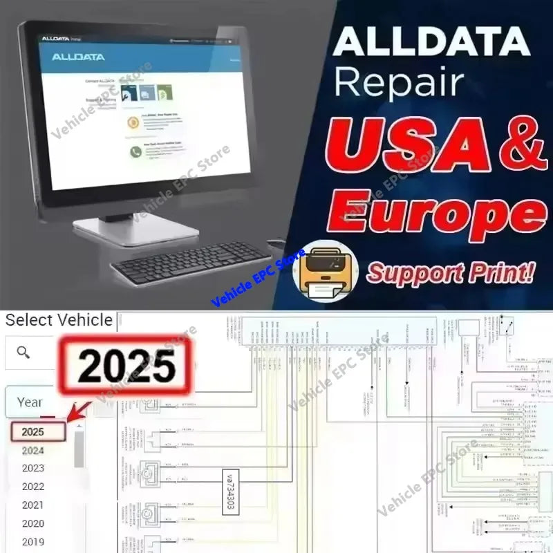 2026 hot selling newest for Auto Repair Software, All Data Car Software with Wiring Diagram, 10.53, Link Auto, 3.45 ATSG